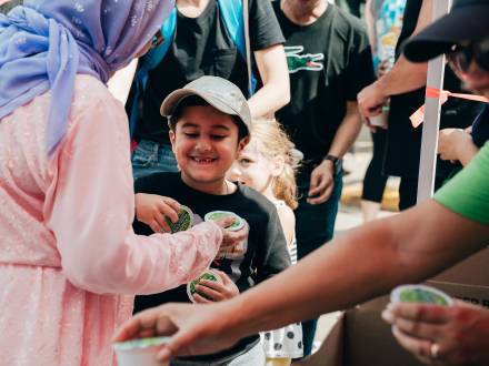 Jus de pomme gratuit au Morden Corn & Apple Festival
