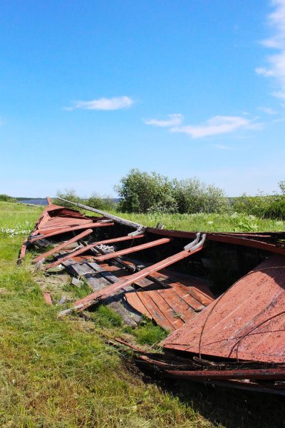 Ruines du bateau York sur le site historique de York Factory